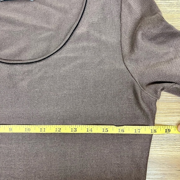 Peruvian Connection Rue De Rosiers Dress Size Medium Brown Black - Picture 5 of 7